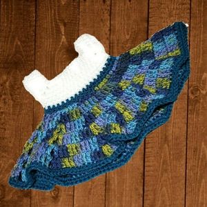 Crochet newborn dress